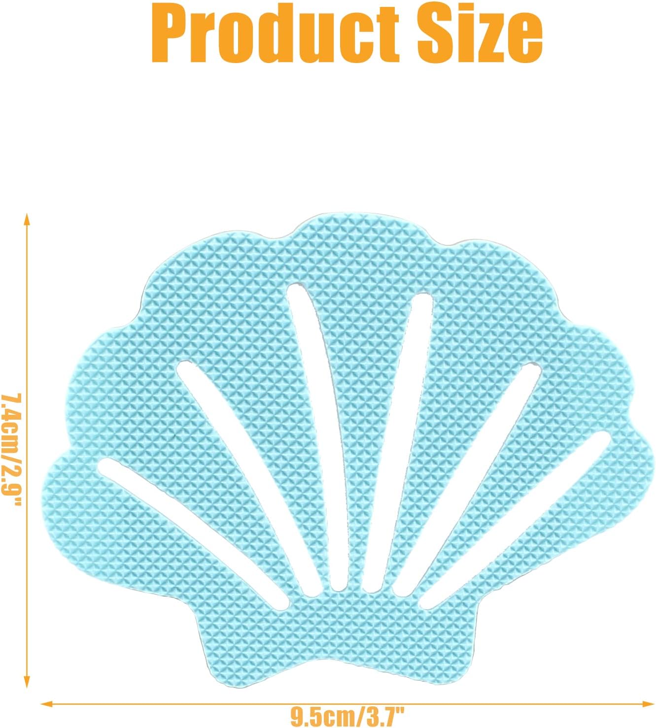 Coufce Bathtub Stickers Non-Slip Seashell Shape 30Pcs