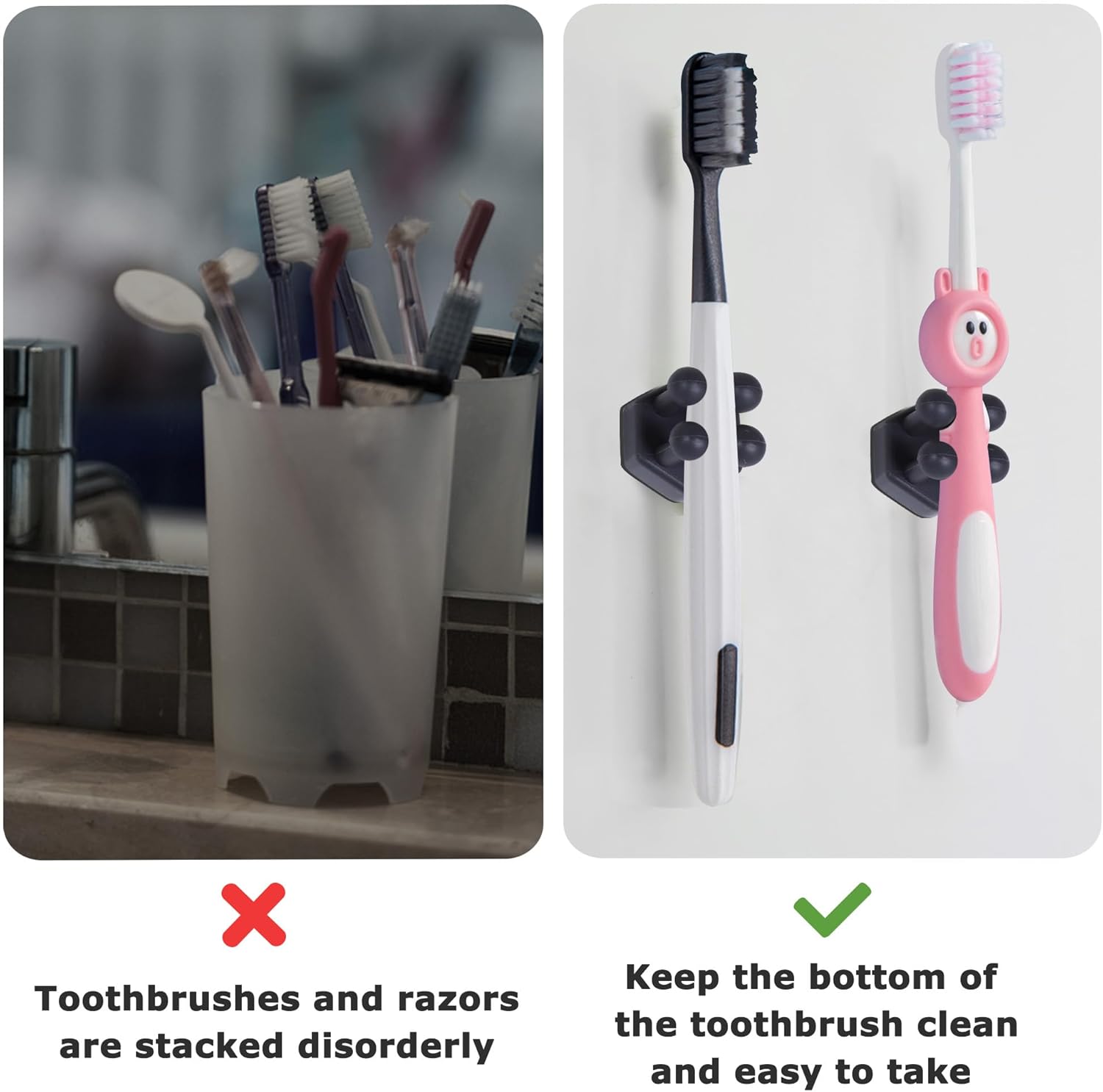 XoYoZo Multi-Function Silicone Hooks for Bathroom and Kitchen
