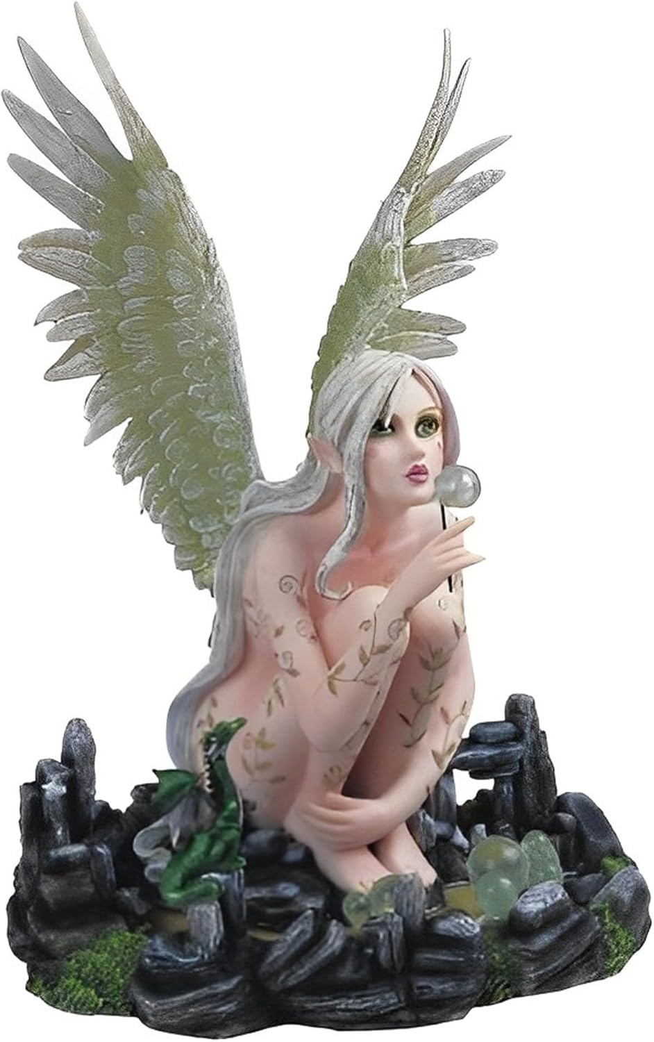 ICE ARMOR 13 H Earth Fairy Blowing Bubbles Statue 1
