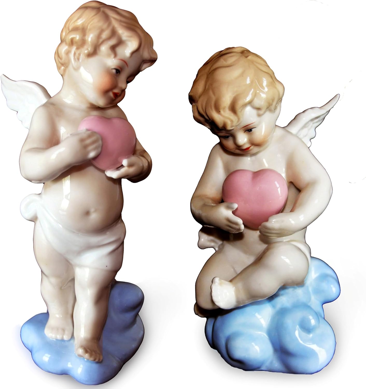 MTME Angel Cupid Porcelain Figurine Heartfelt Gift