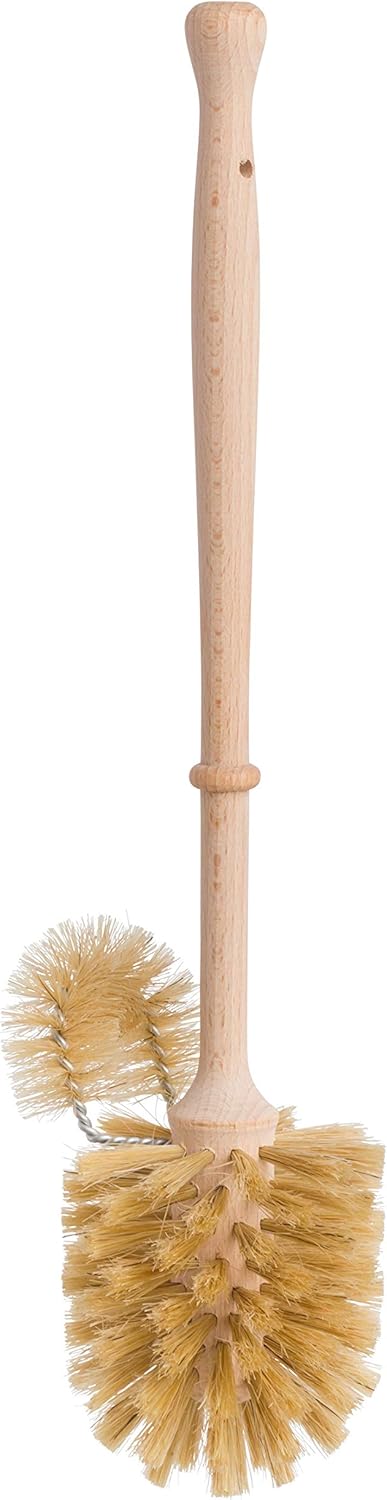 Redecker Natural Pig Bristle Toilet Brush with Beechwood Handle 1