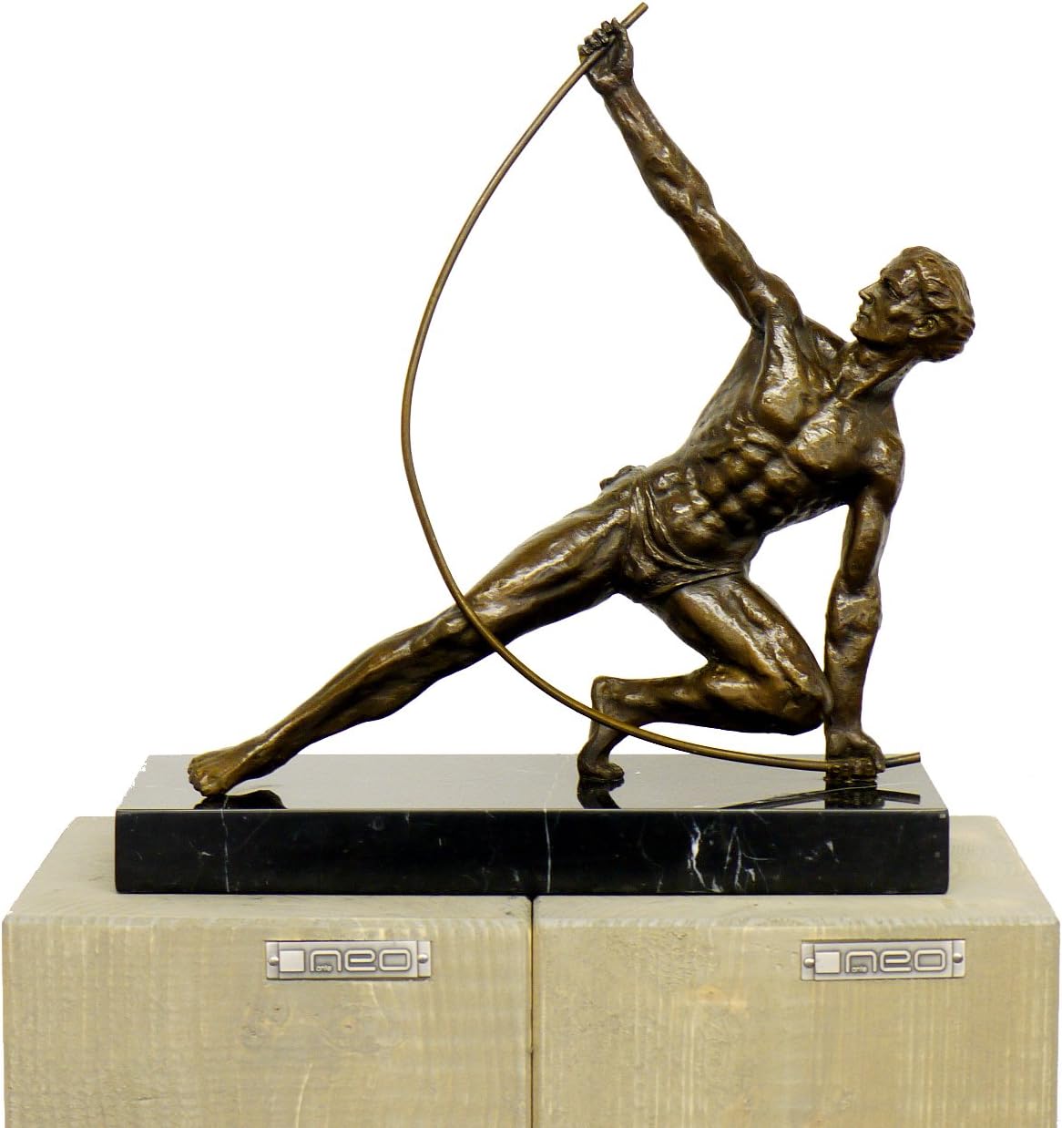 Kunst Ambiente Bronze Statue The Bender Signed