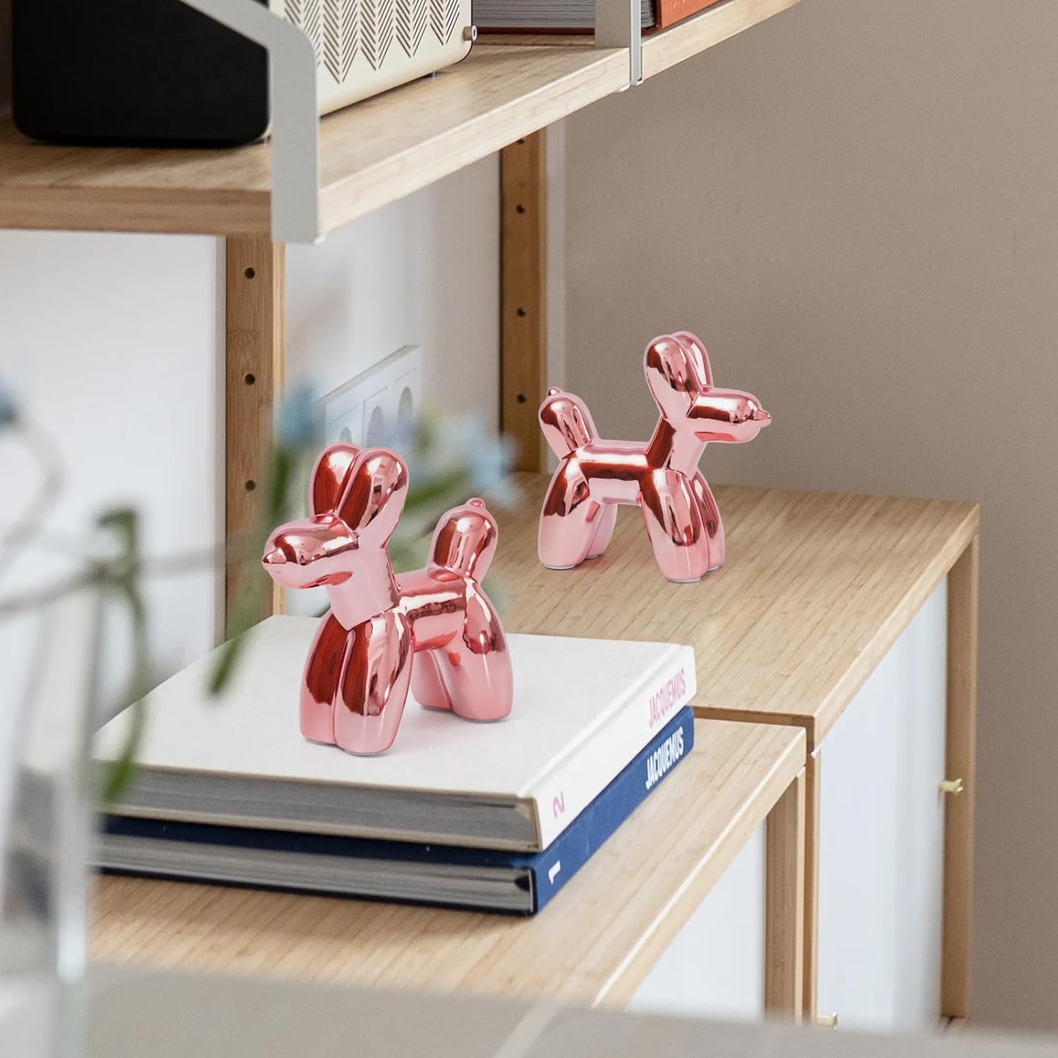 Notakia Balloon Dog Ceramic Statue Home Decor