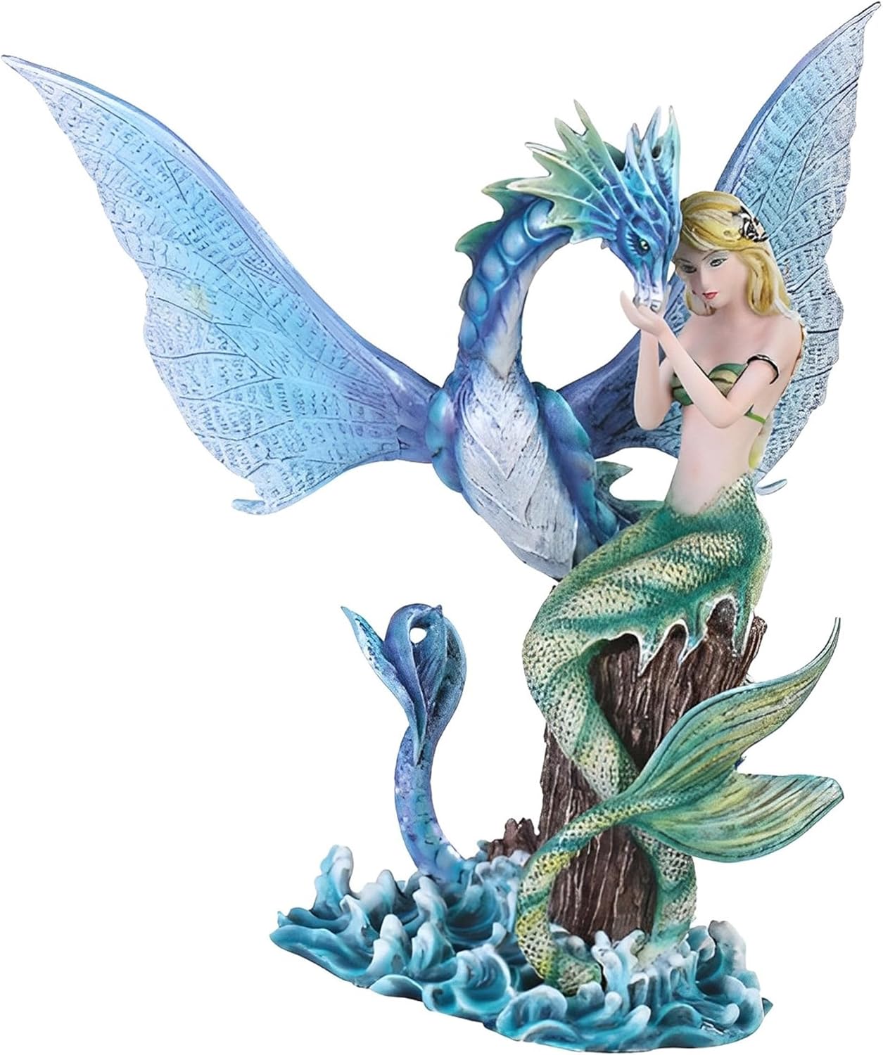 ICE ARMOR 11 H Blue Mermaid Statue Fantasy Figurine