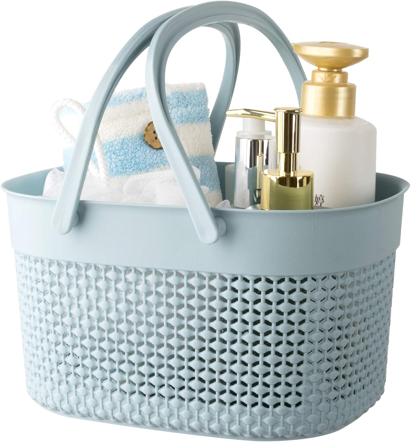 Rejomiik Portable Shower Caddy Basket with Handles