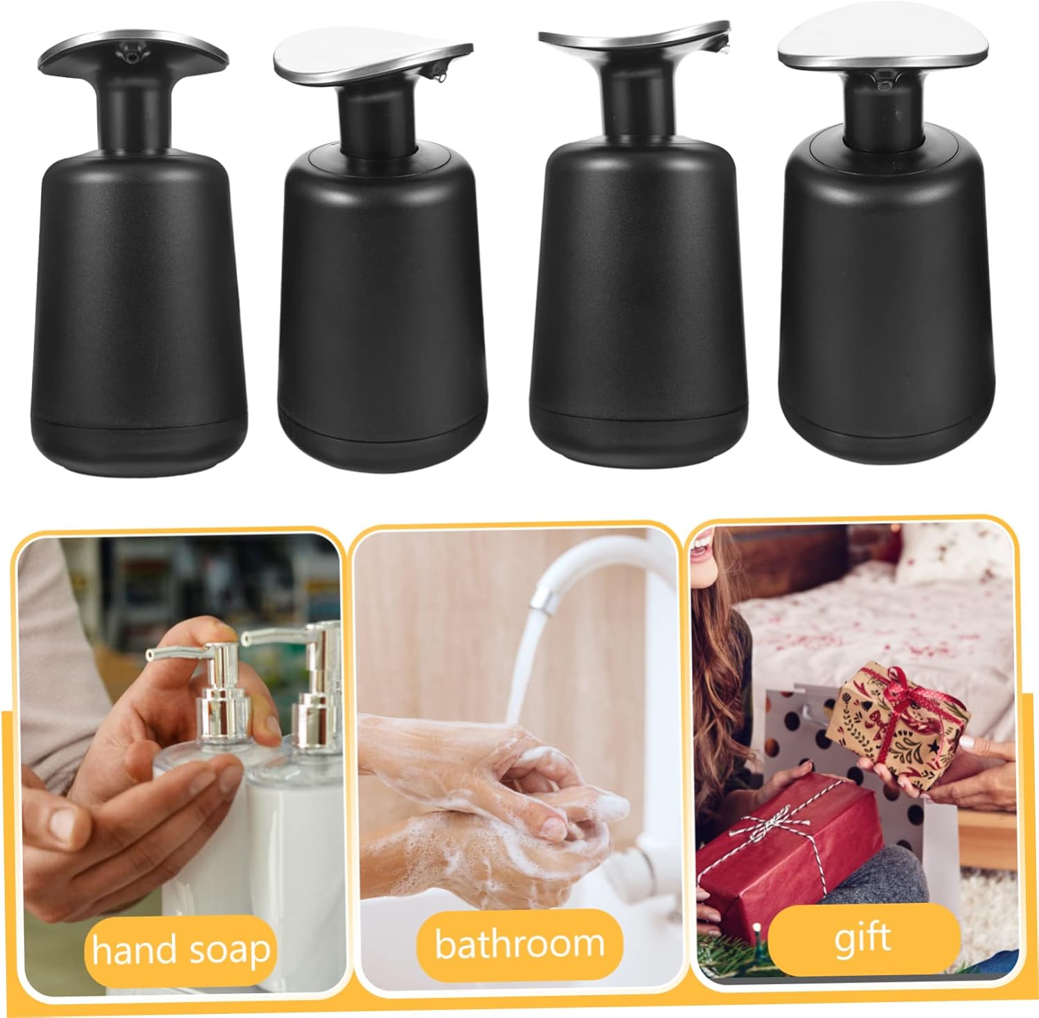 LIFKOME Press Pump Dish Soap Dispenser for Bathroom and Kitchen