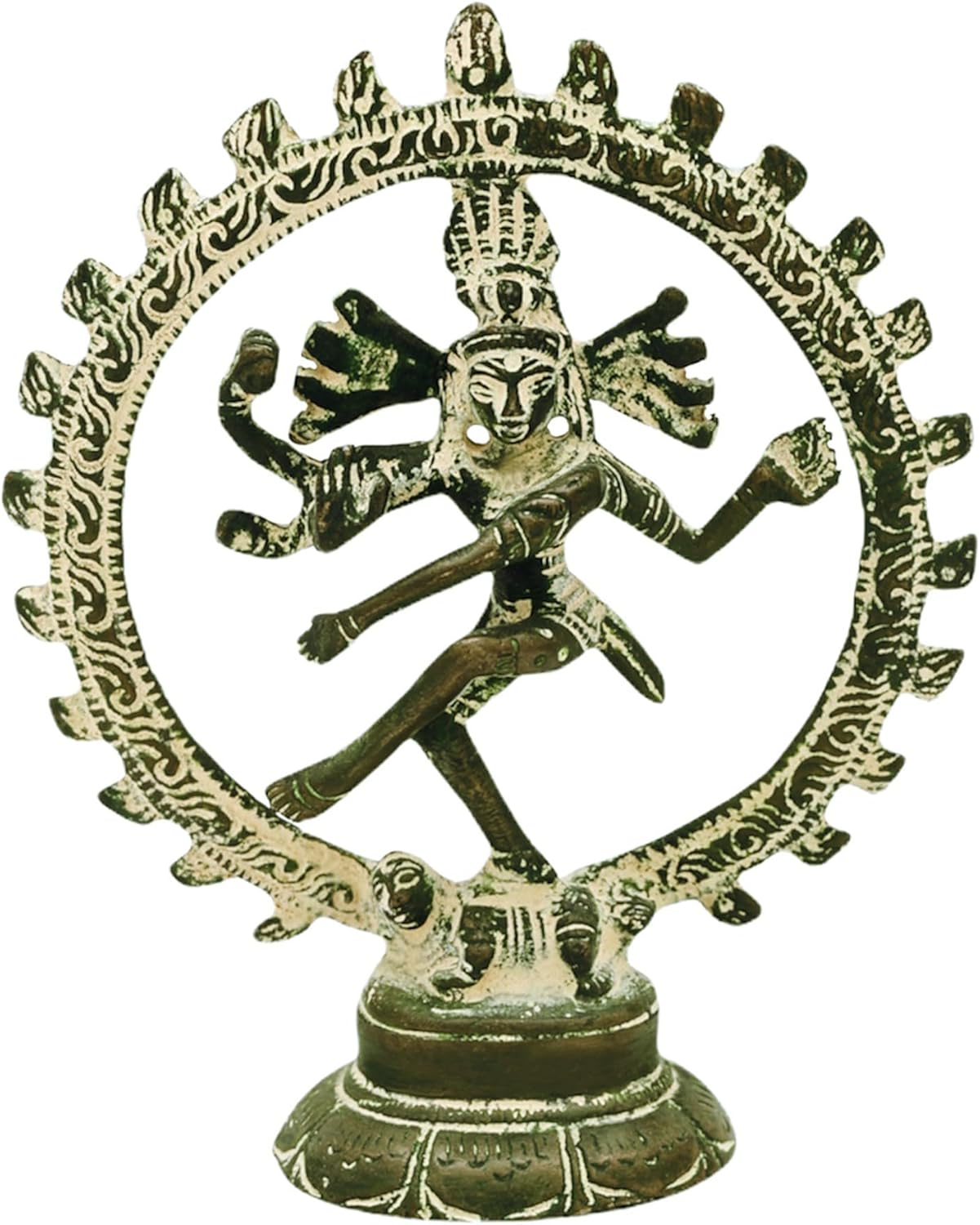 3-Inch Brass Nataraja Shiva Statue Spiritual Home Decor