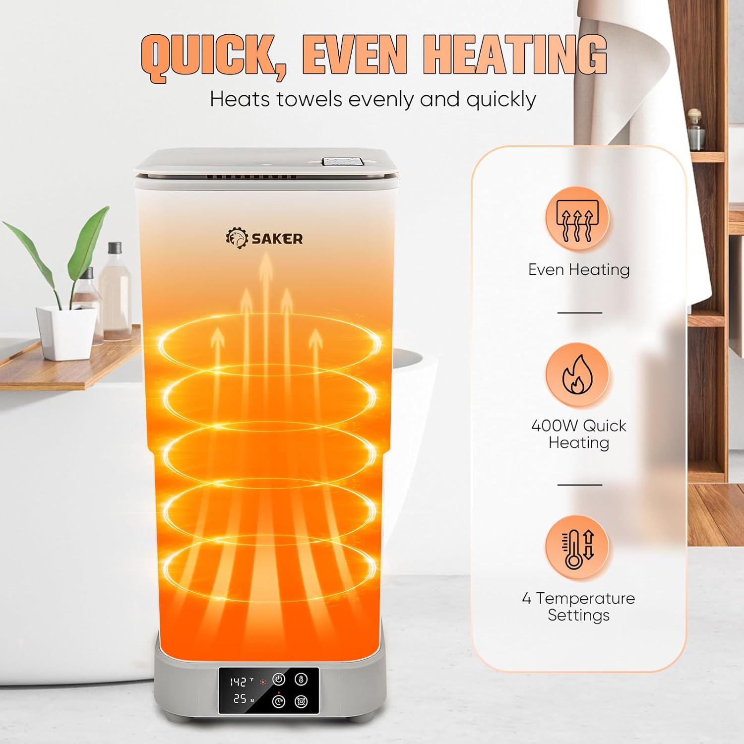 Saker 30L Hot Towel Warmer with 4 Temperature Settings 1