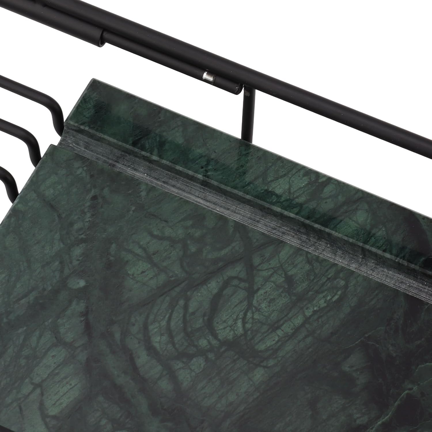 Fafeicy Metal Marble Bathtub Rack - Space Saving Anti Slip