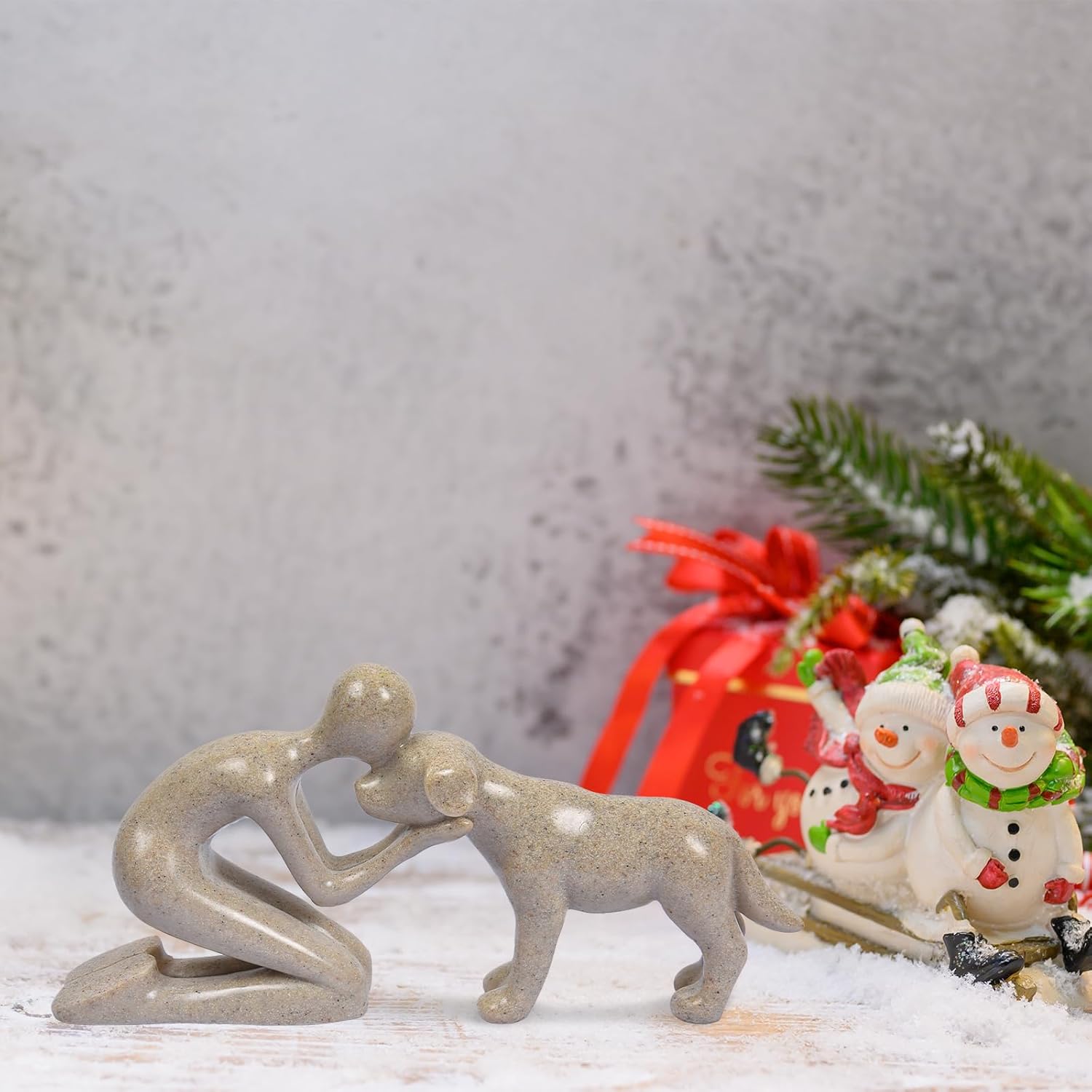FriyGardcn Dog Sculpture Home Decor Statue 1