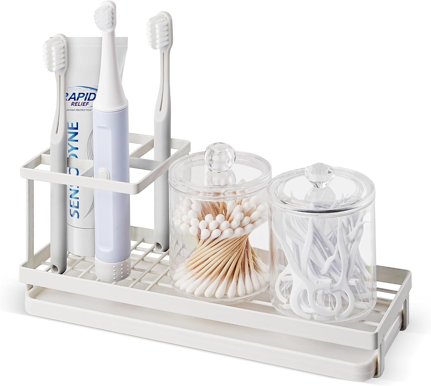 MYITYARD 4-Slot Rustproof Toothbrush Holder with Drainage