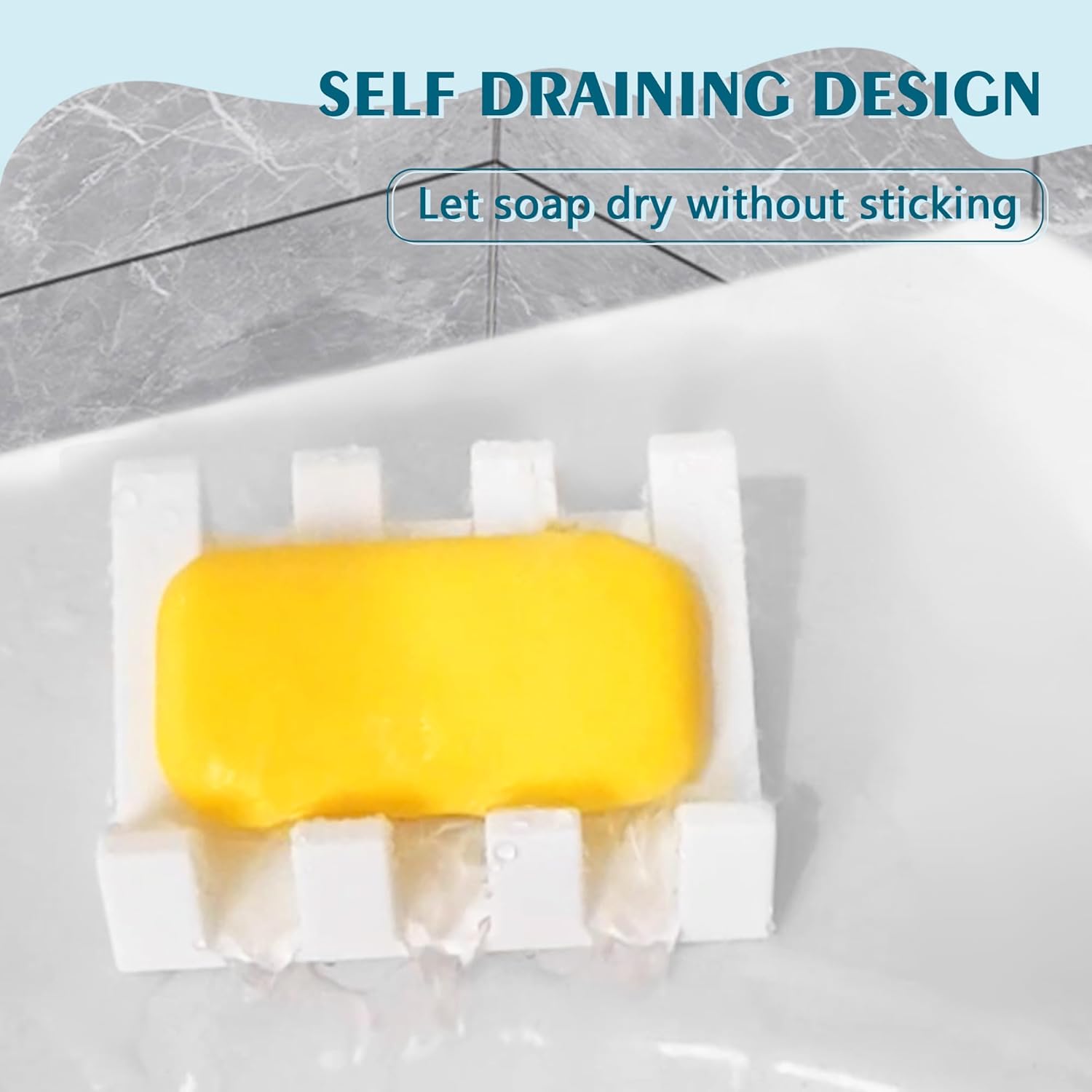 Coipdfty Soap Dishes with Suction and Drainage
