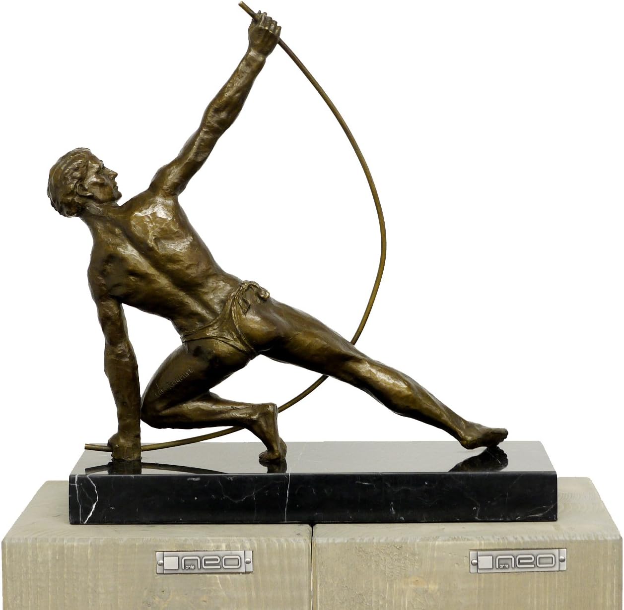 Kunst Ambiente Bronze Statue The Bender Signed