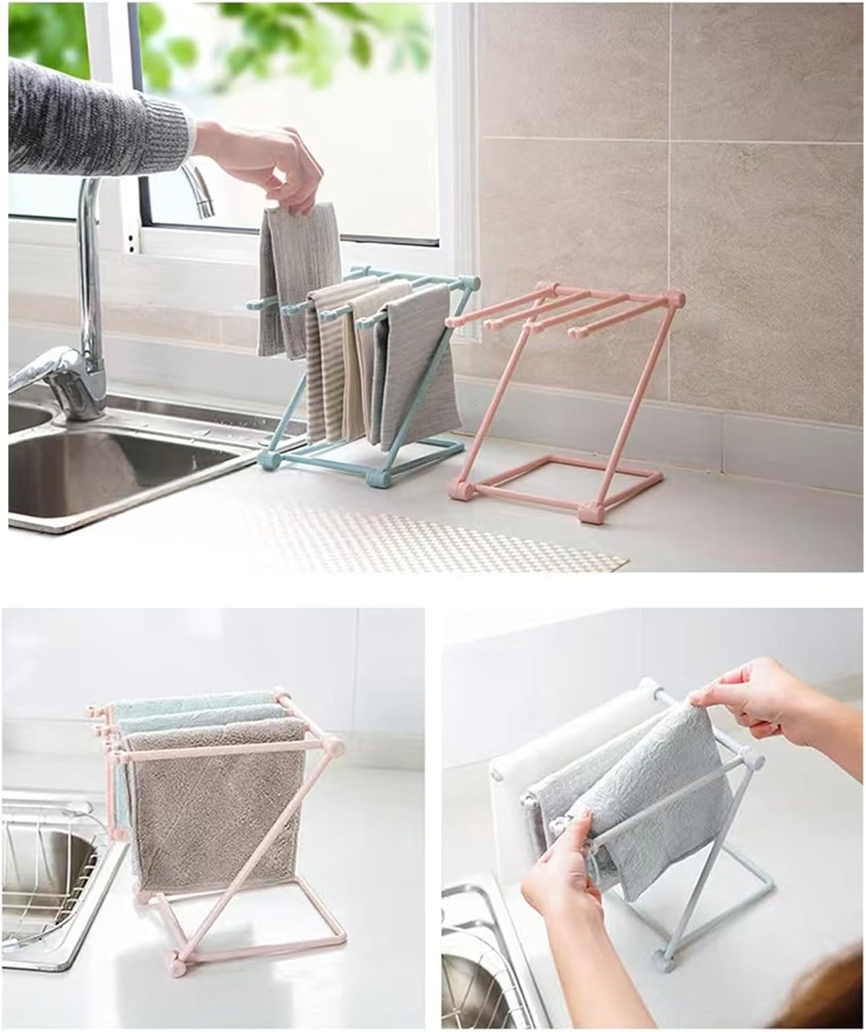 FitFrenzy Modern Over Cabinet Towel Hanger