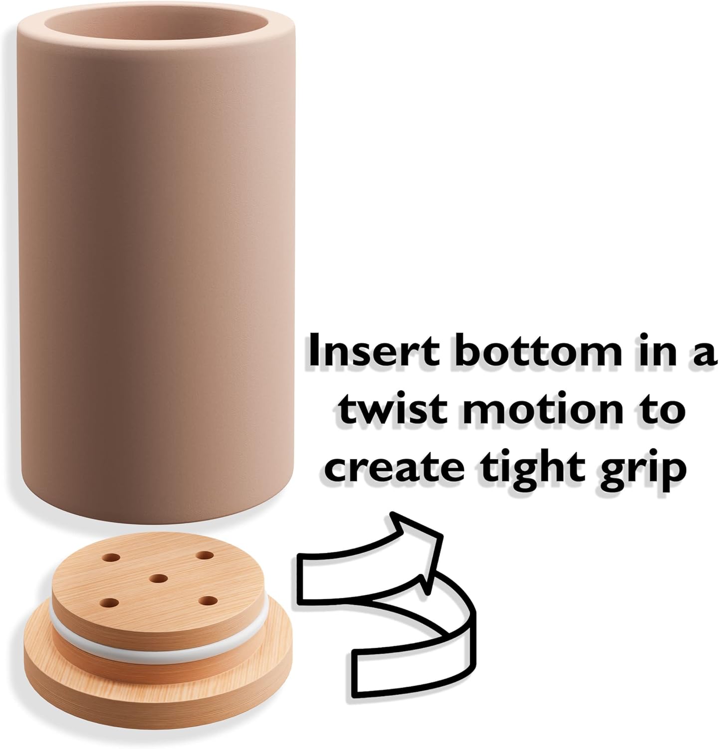 Matani Bamboo Toothbrush Holder - 360 Drain Dry ECO Friendly