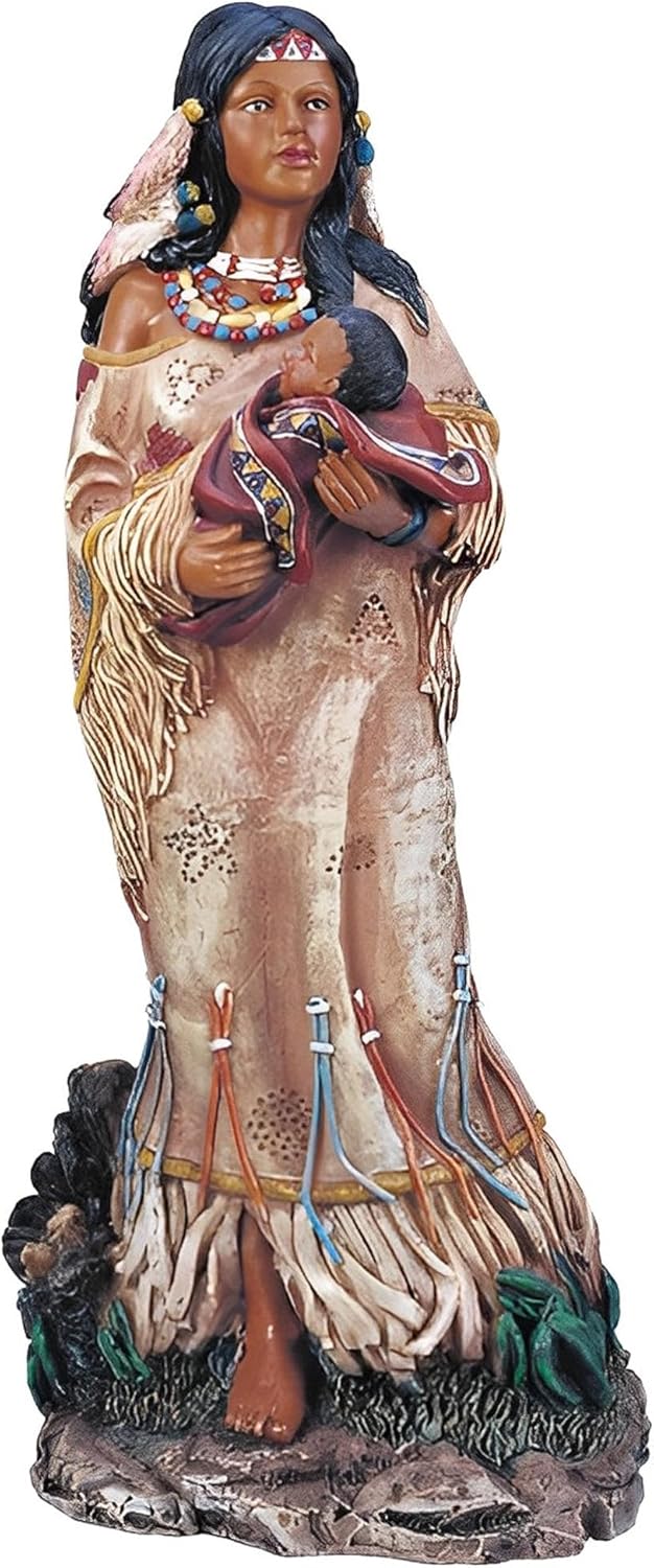 ICE ARMOR 11 Inch Native American Baby Figurine Statue