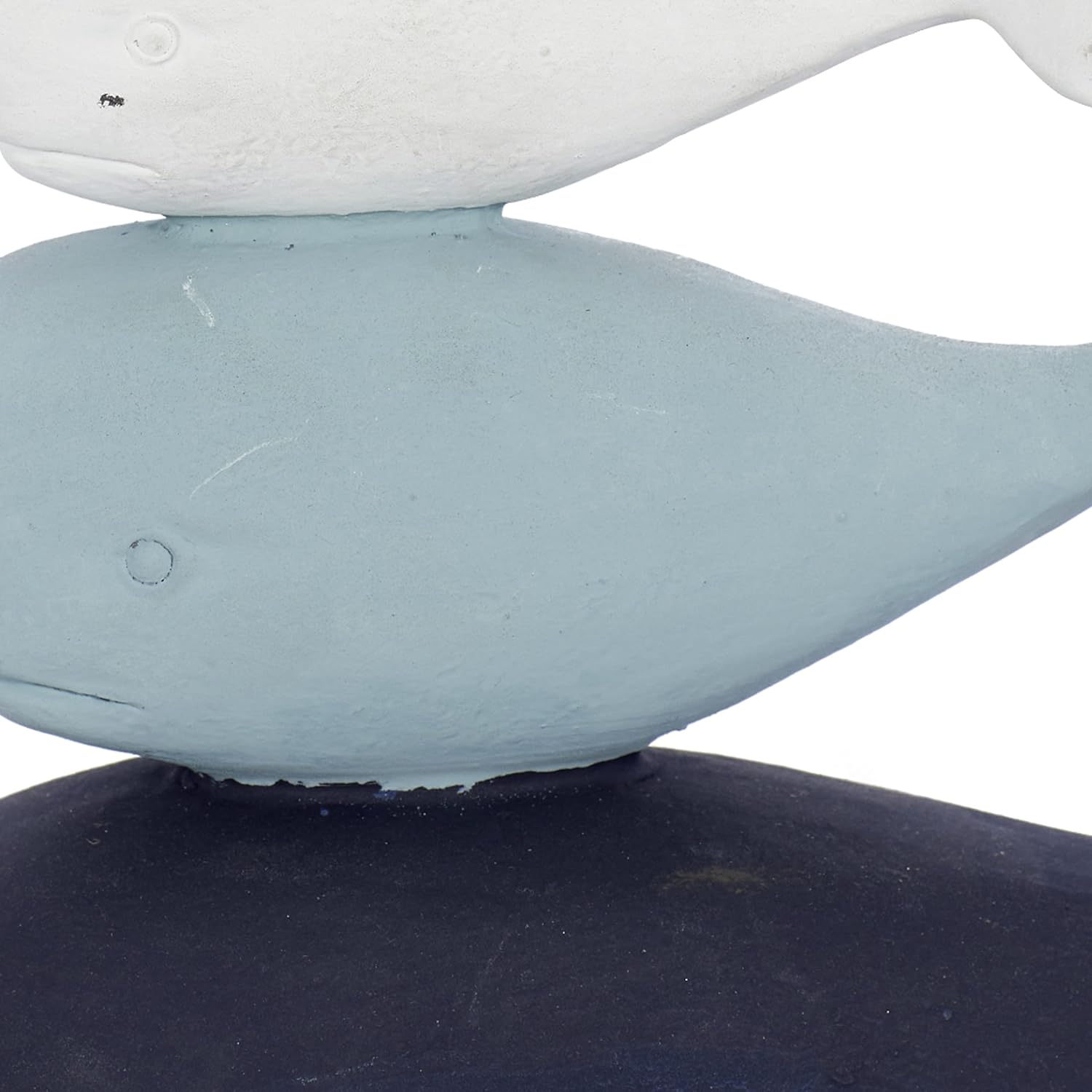 Deco 79 Polystone Whale Home Decor Statue with Acrylic Base