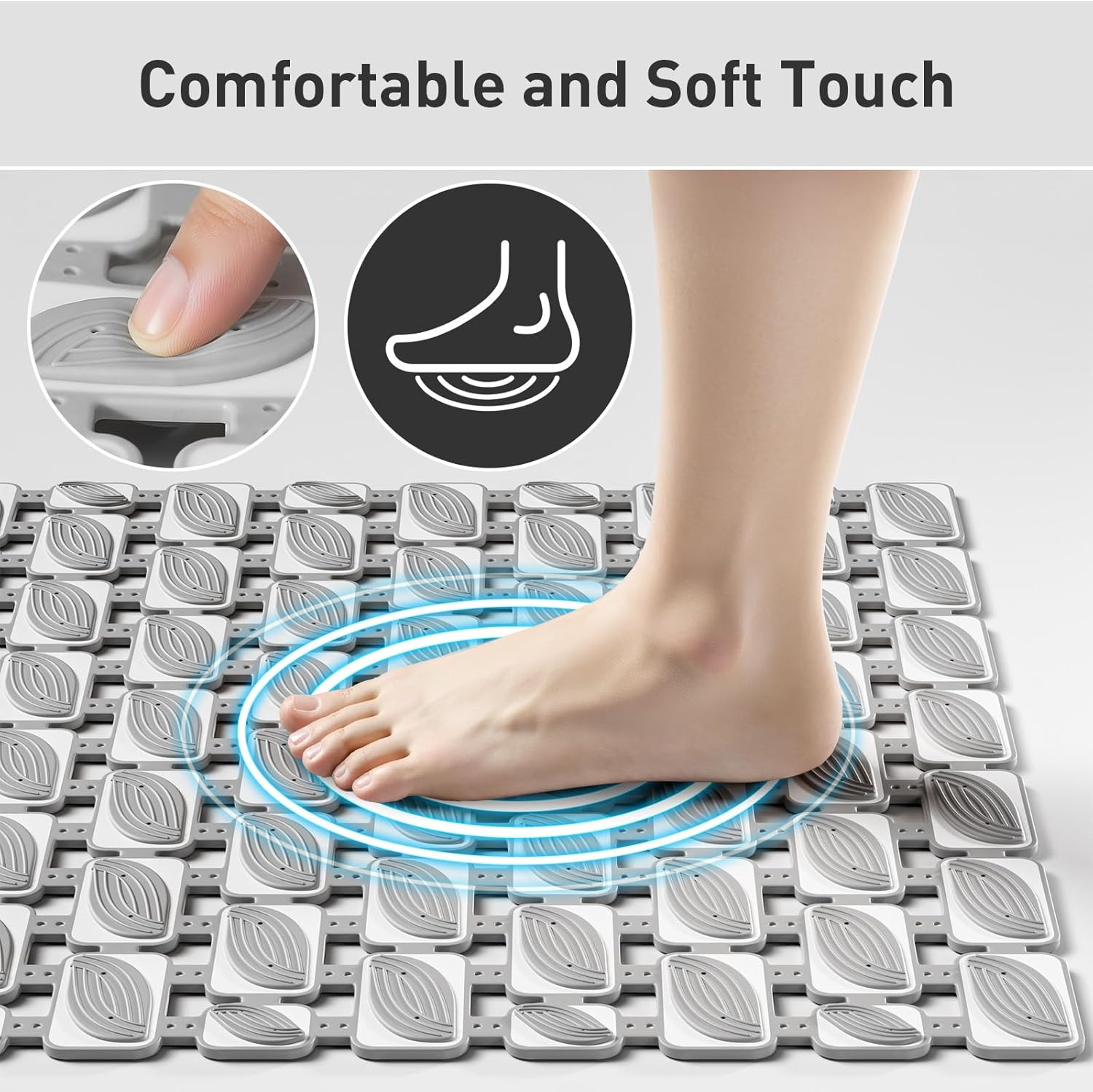 XIYUNTE Upgrade Shower Mat Non Slip Bathtub Mat