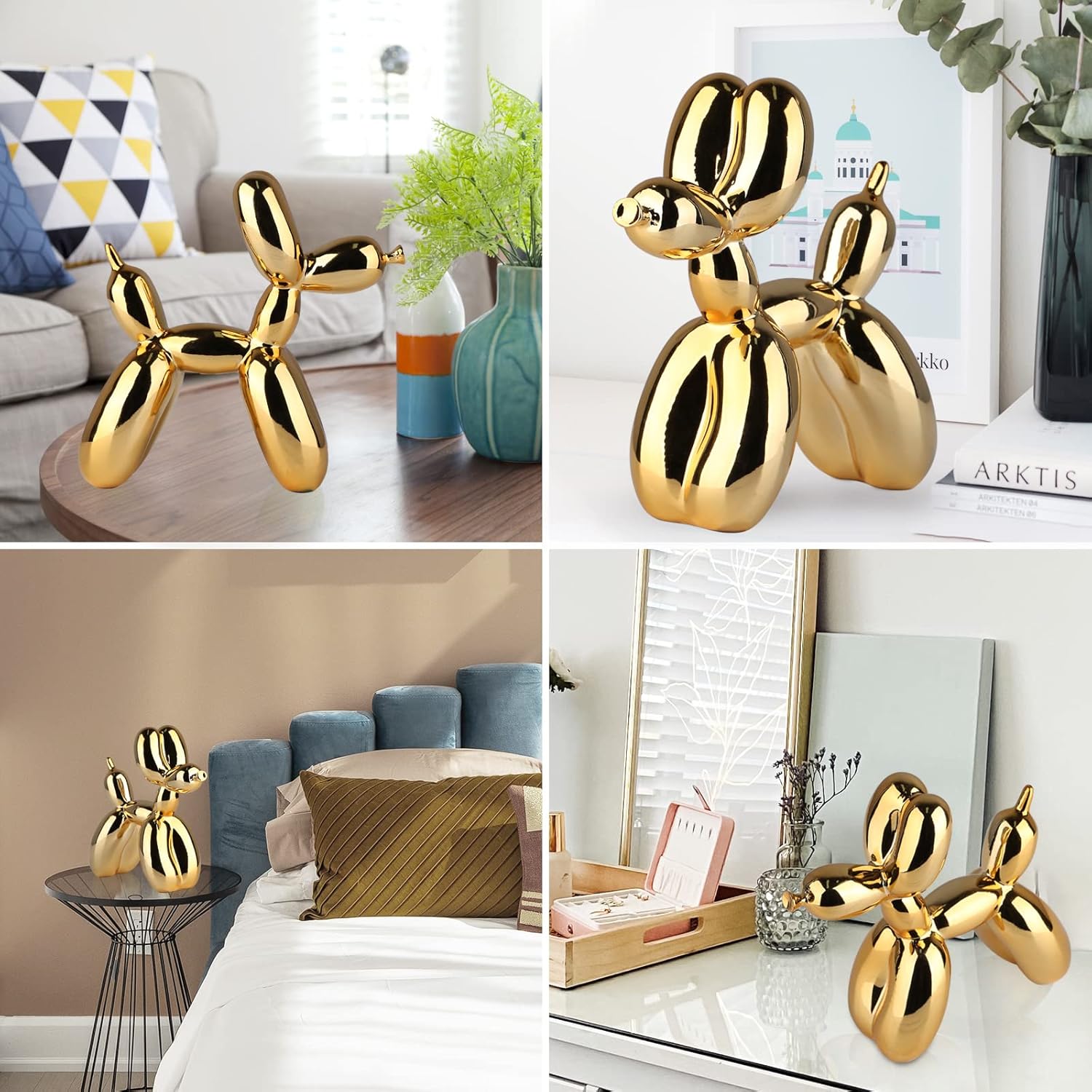 Balloon Dog Sculpture Modern Home Decor Art