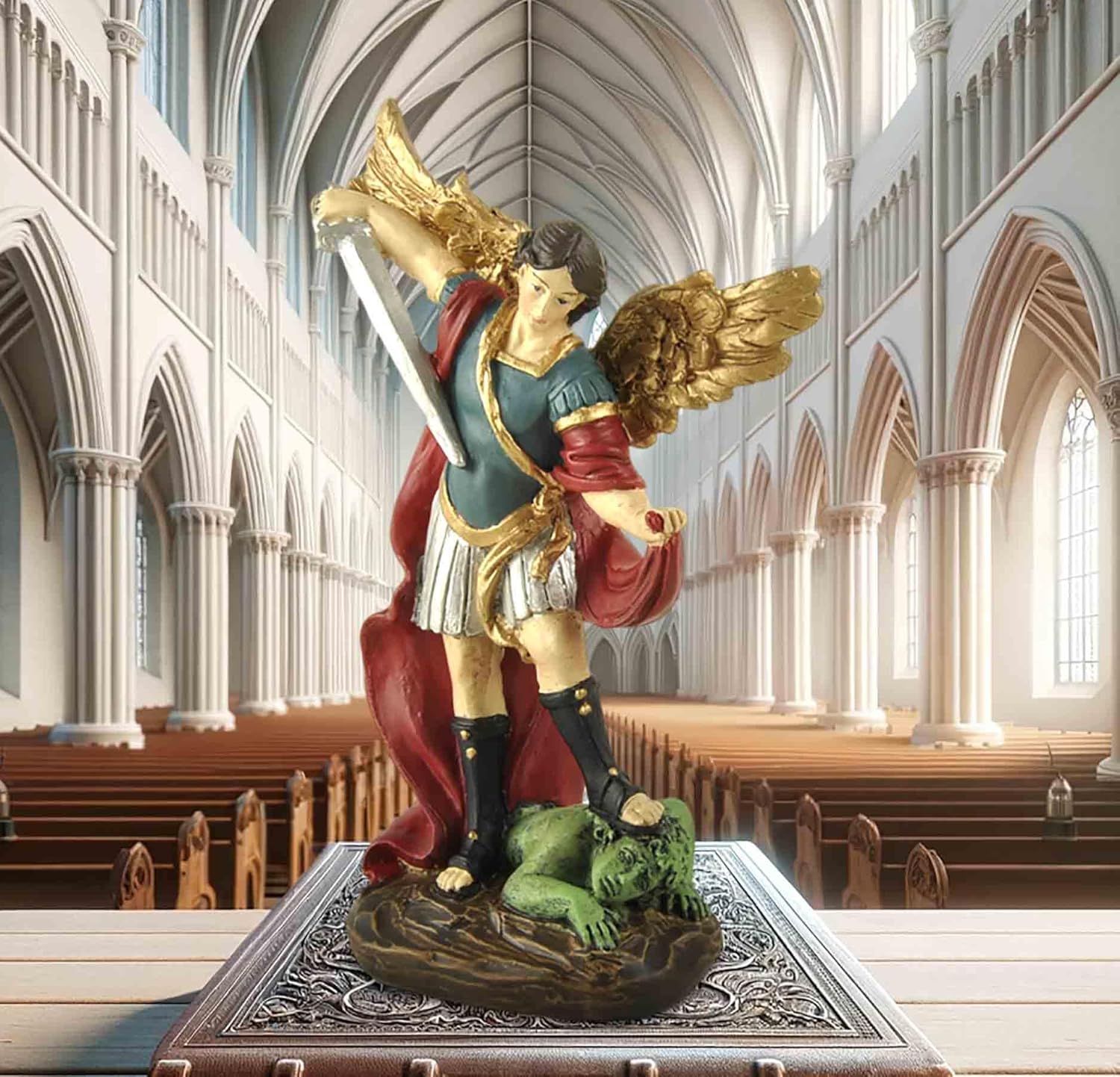 San Miguel Archangel Statue - 531 H Religious Collectible 1