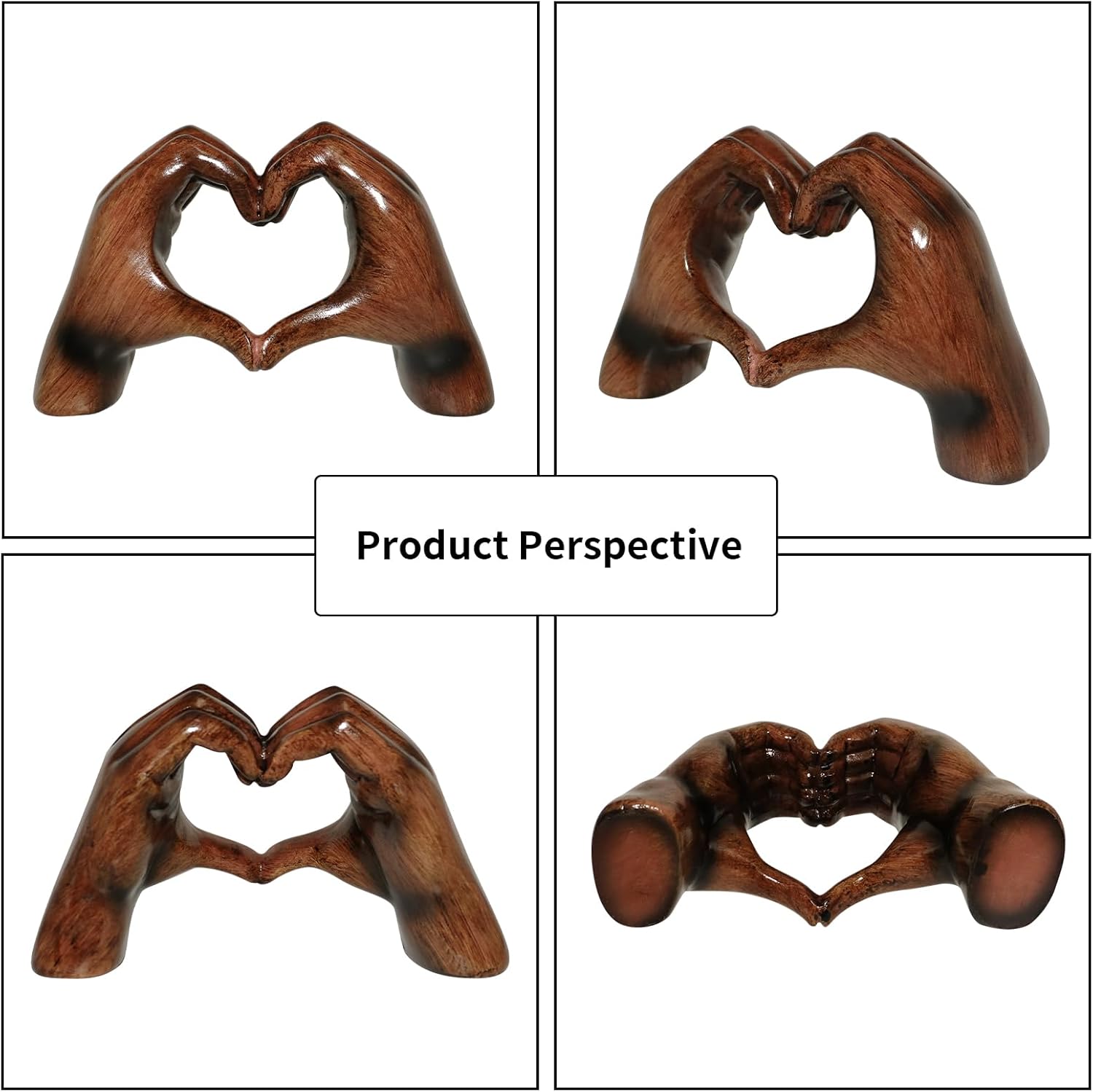 Heart Hands Sculpture Decor for Living Room Office Bedroom