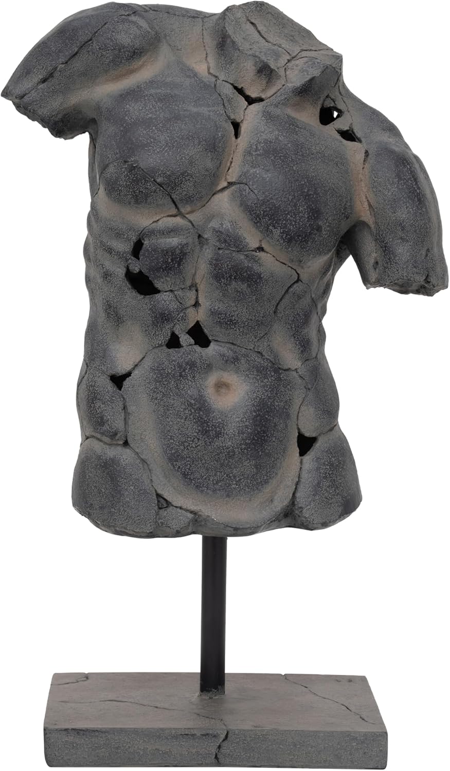 Sagebrook Home Modern Cracked Torso Resin Statue 1