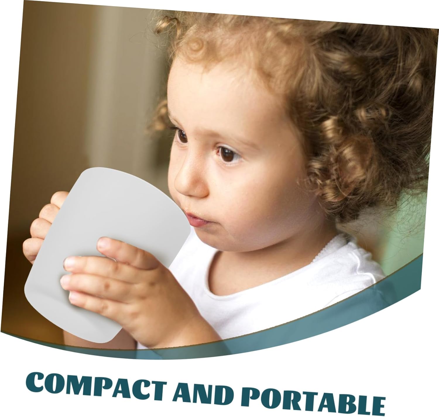 STOBAZA Spill Proof Silicone Water Cup for Kids