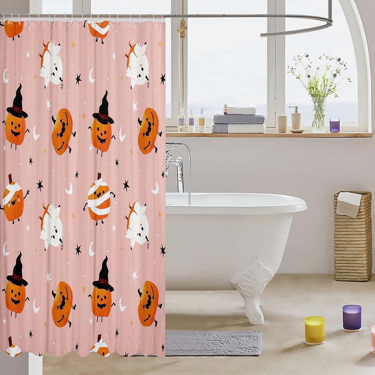 Feelyou Kids Halloween Shower Curtain Set 1