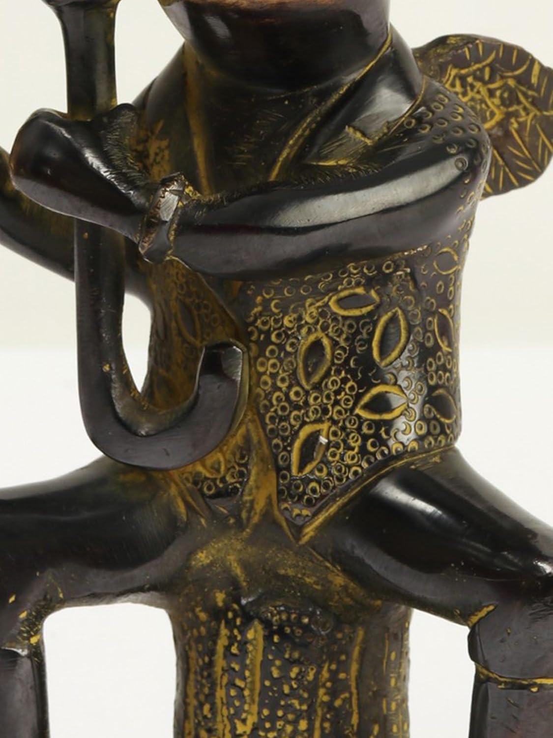 Exotic India Frog Brass Statue with Umbrella 1