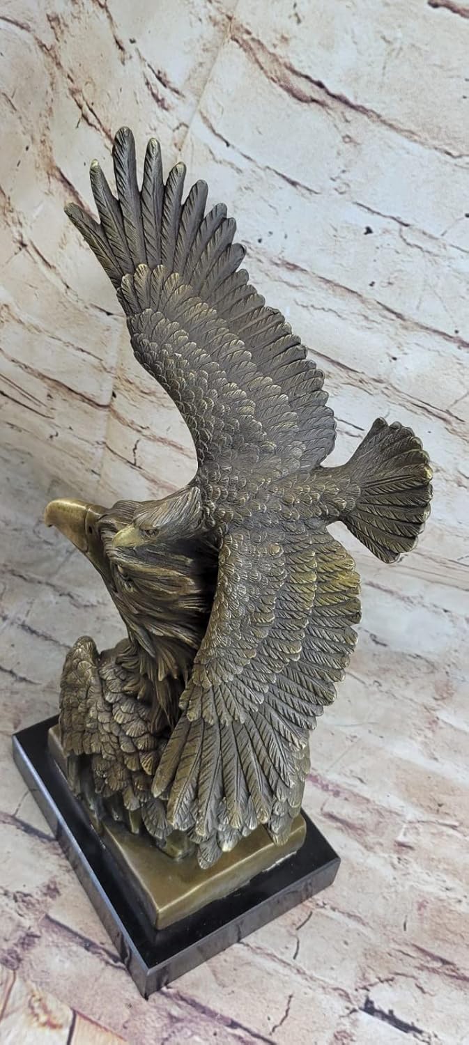 Victory Eagle Flight Statue Real Bronze Decorative Figurine