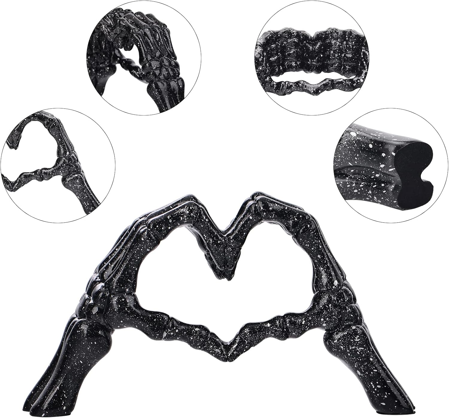 LCCCK Heart Gesture Couple Statue Modern Desk Decor