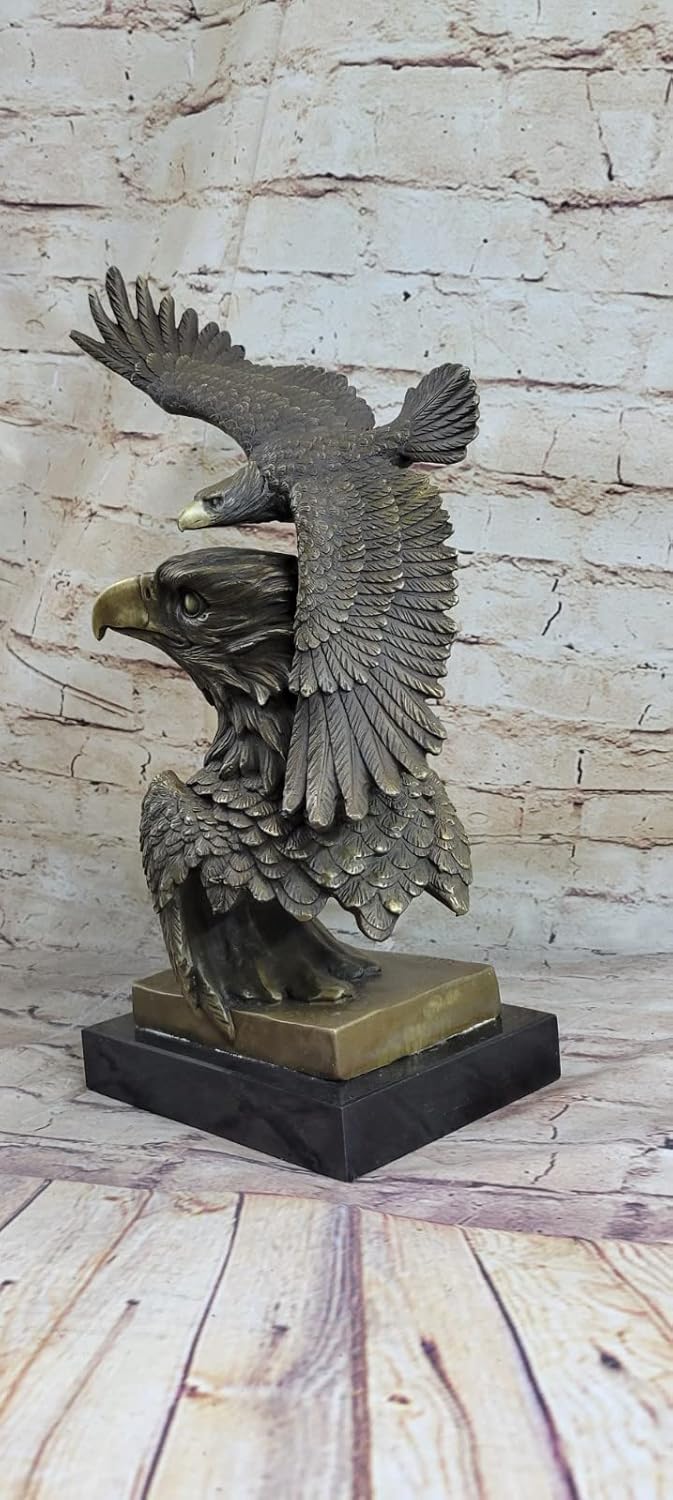 Victory Eagle Flight Statue Real Bronze Decorative Figurine