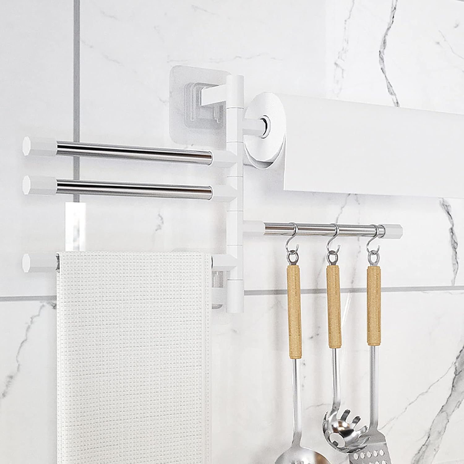 Bluelans 12 Stainless Steel Towel Bar with Rotatable Design