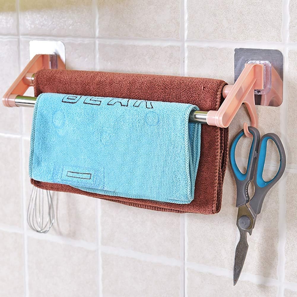 Stainless Steel Kitchen Towel Rack Holder with Double Pole