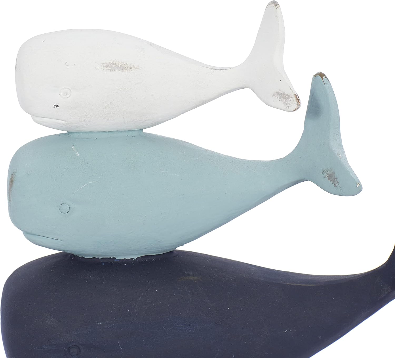 Deco 79 Polystone Whale Home Decor Statue with Acrylic Base