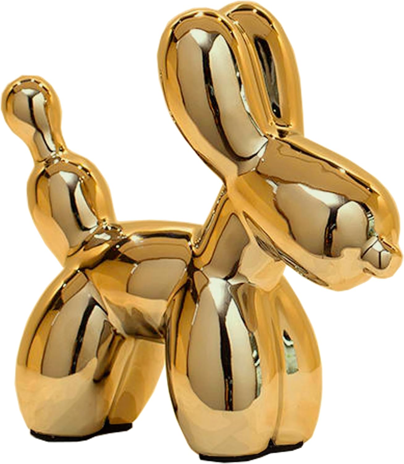 Ceramic Balloon Dog Statue Gold Home Decor