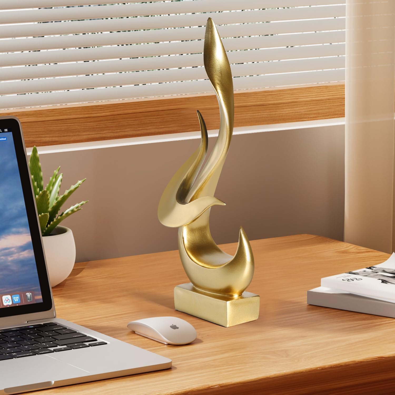 Magicsculp Gold Fire Sculpture with Gift Box 1