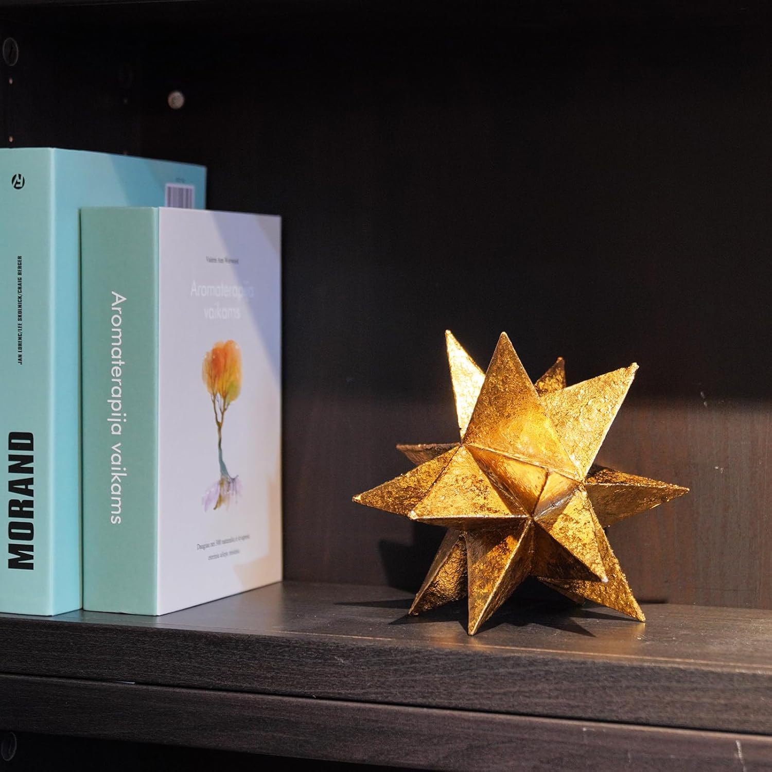 Braxio Resin Gold Multi-Angle Stars Sculpture 1