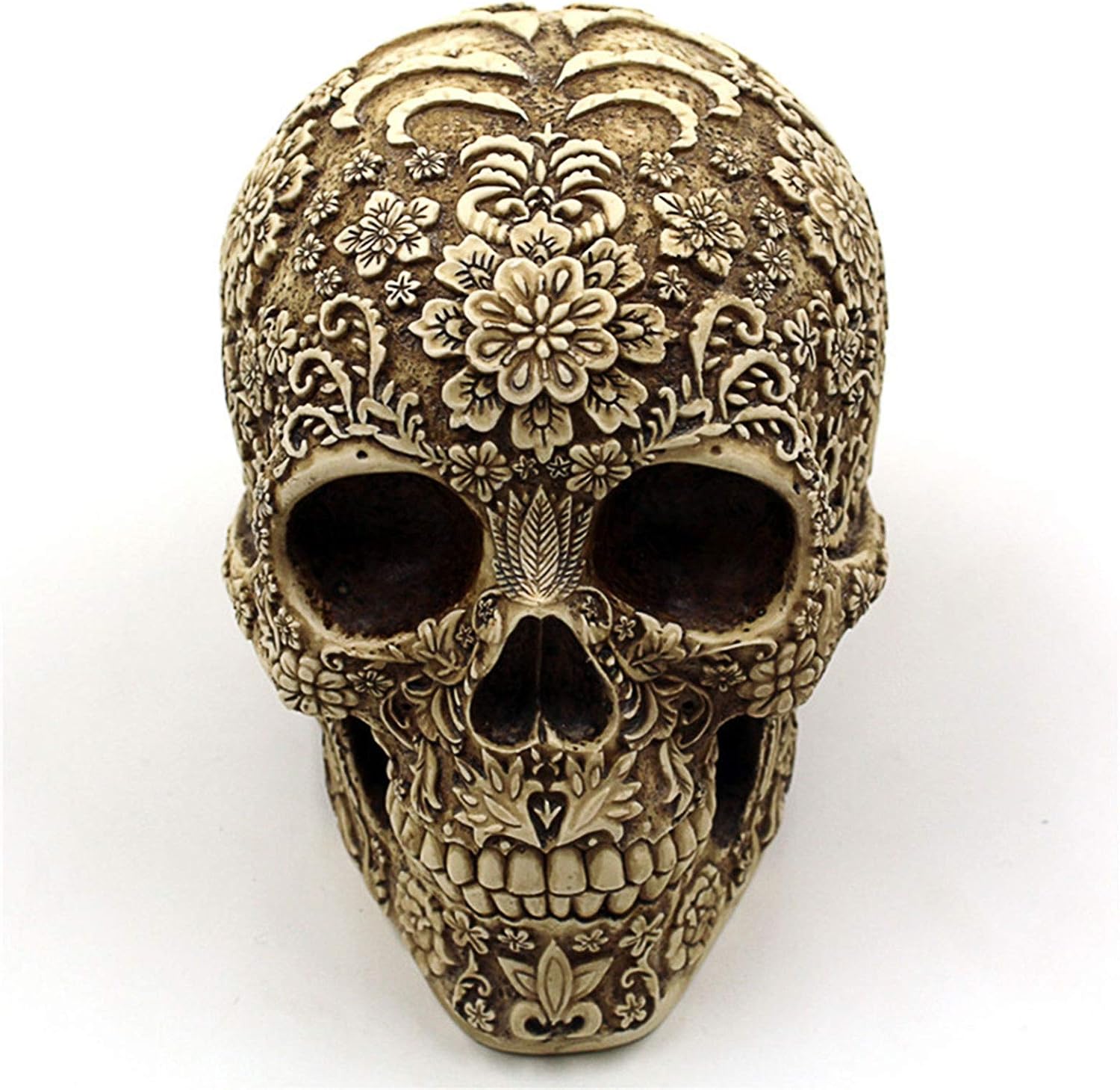 UJOY Creative Skull Flowers Sculpture 81 Inch Home Decor