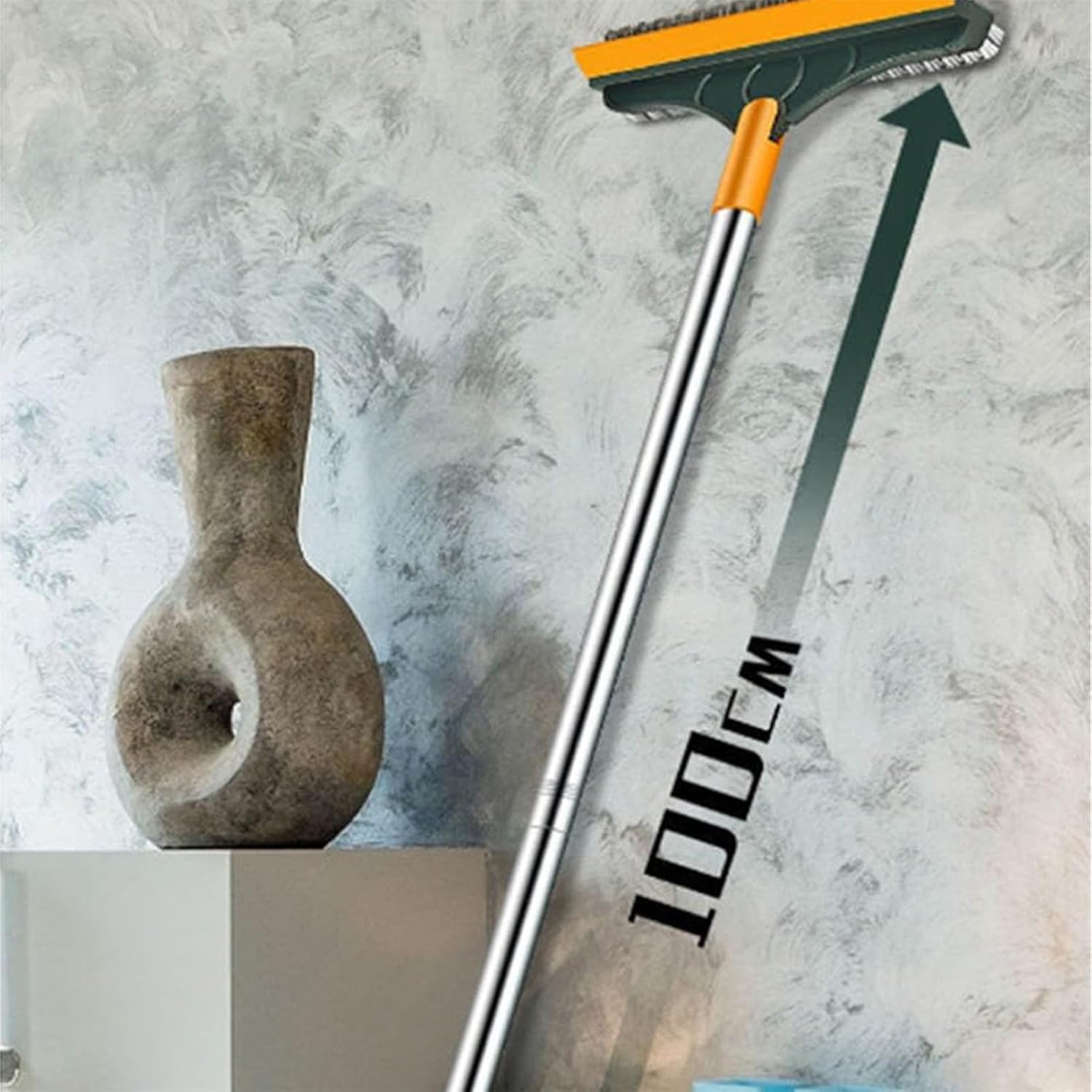 Diulala 3 in 1 Toilet Brush with Rotating Head and Squeegee