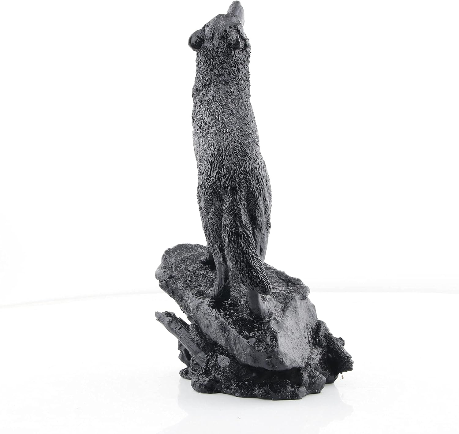 Wisifayardin Black Wolf Wildlife Howling Wolf Statue