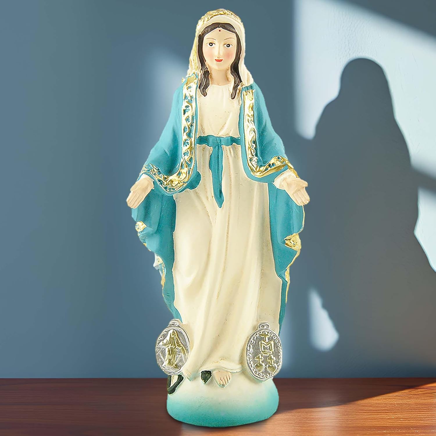 Our Lady of The Immaculate Conception Resin Statue - 484 Hand-Painted Catholic Sculpture