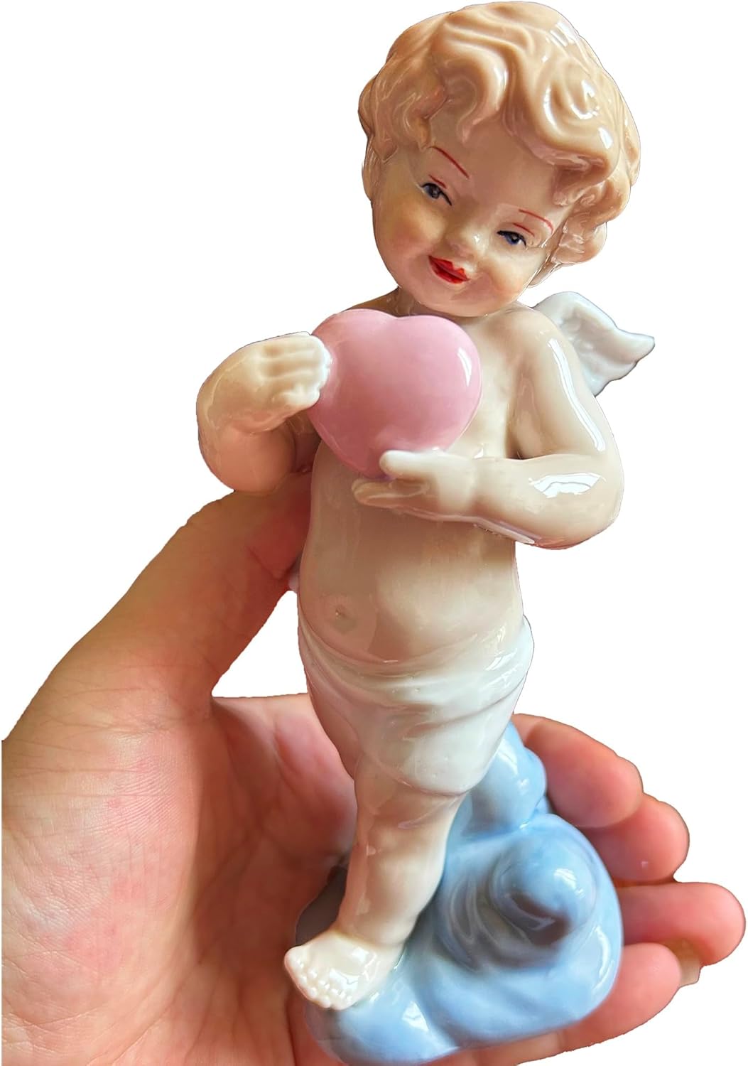 MTME Angel Cupid Porcelain Figurine Heartfelt Gift