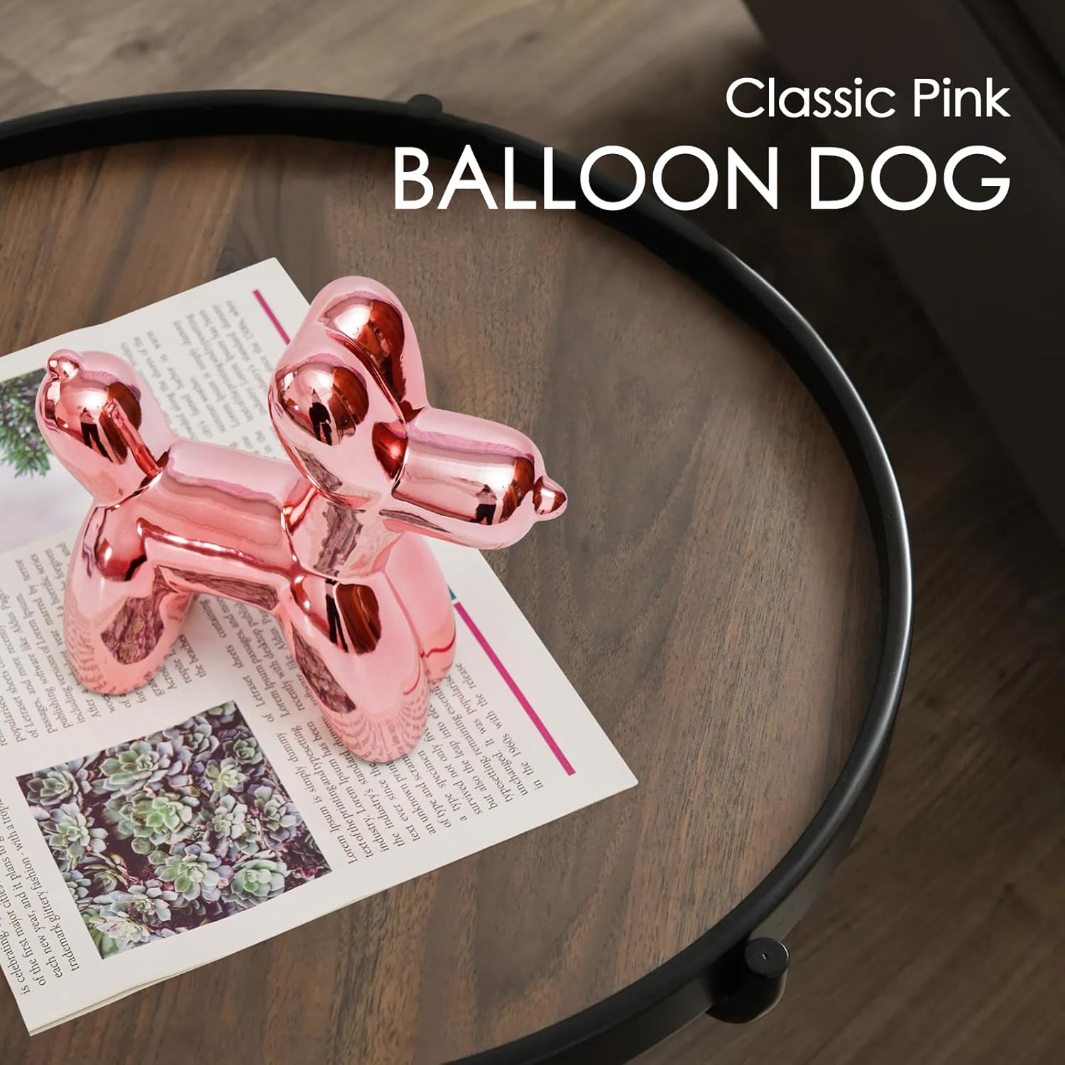 Notakia Balloon Dog Ceramic Statue Home Decor