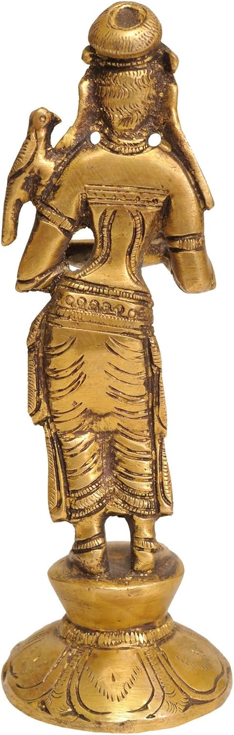 Brass Deeplakshmi Statue 65 Inch Religious Home Decor 1