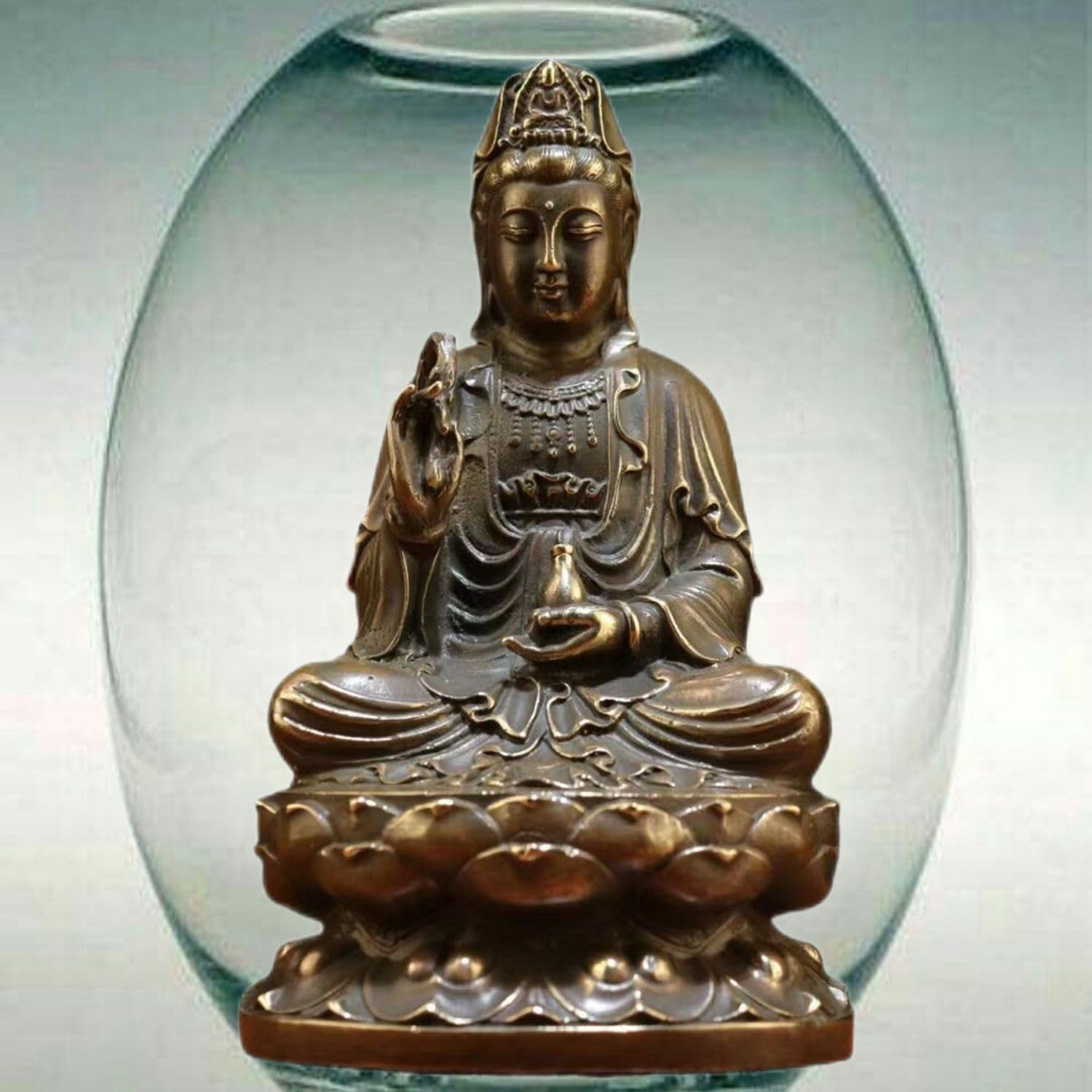 Ecqizer Feng Shui Buddha Statue for Home Office Decor