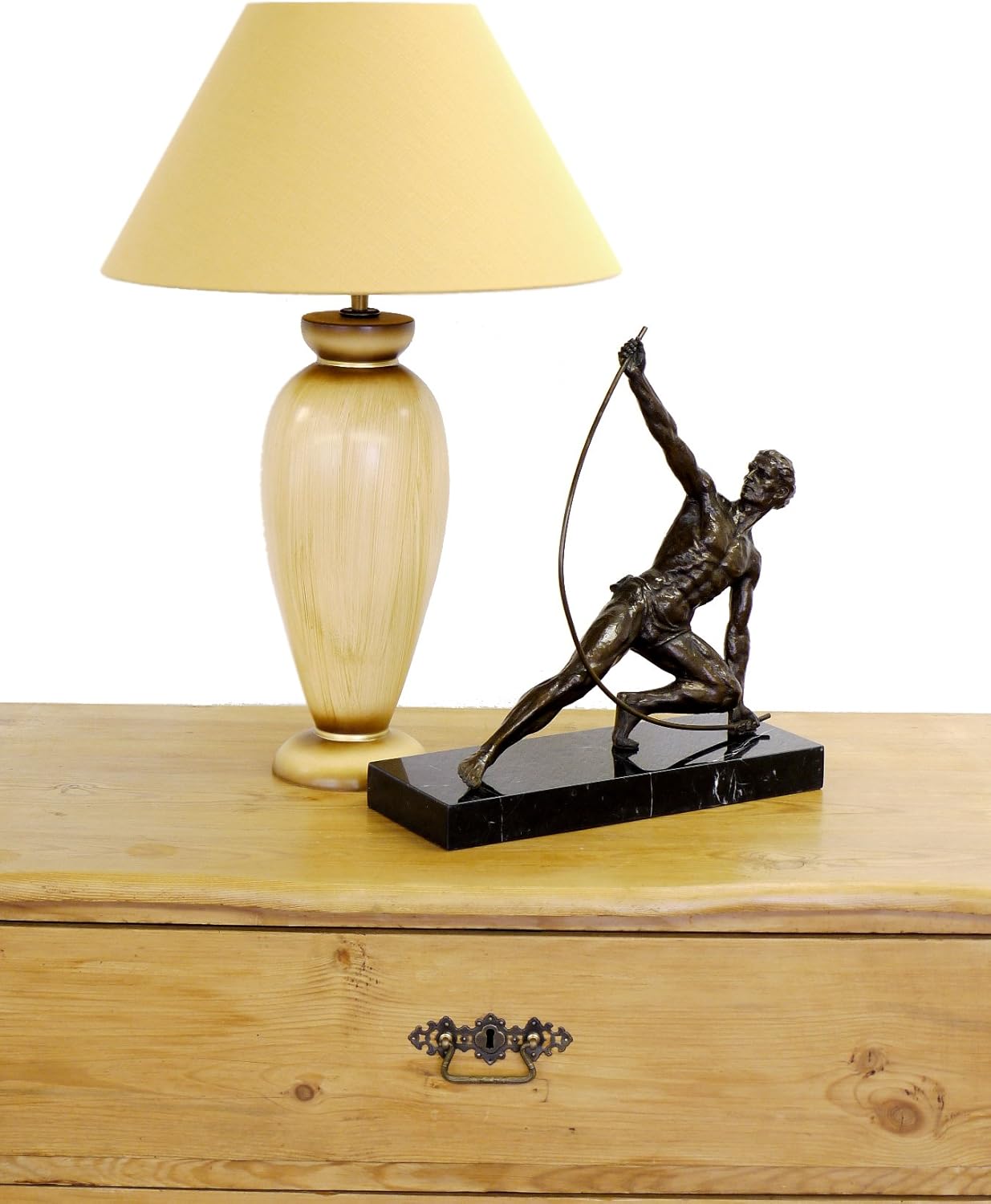 Kunst Ambiente Bronze Statue The Bender Signed