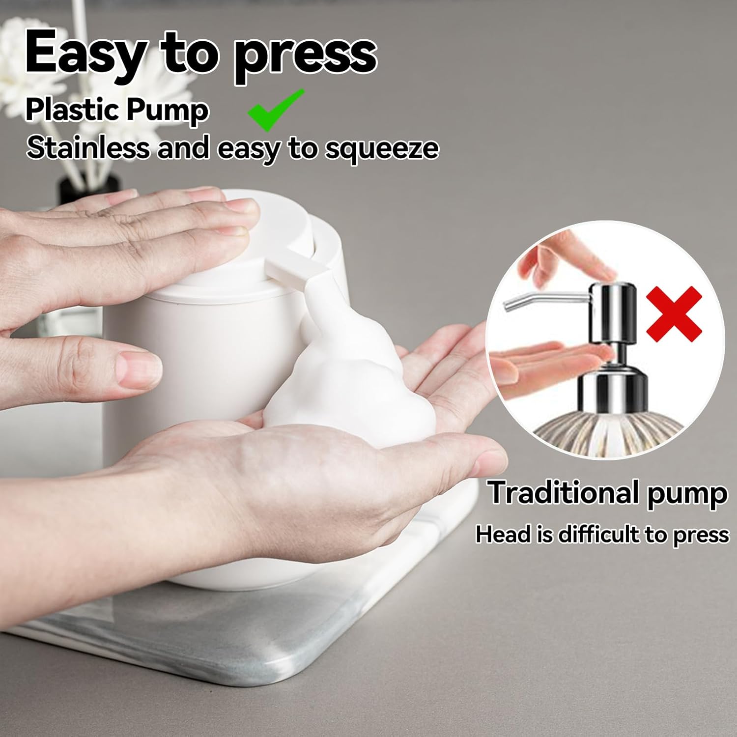 AZMOYAC Foam Soap Dispenser Set 2 Pack 1