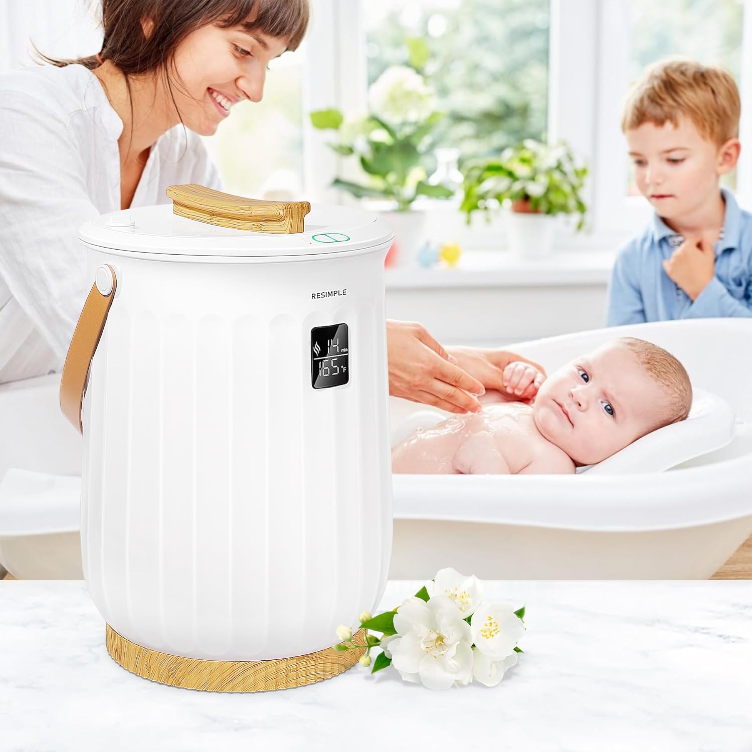 RESIMPLE Hot Towel Warmer with 5 Fragrance Discs