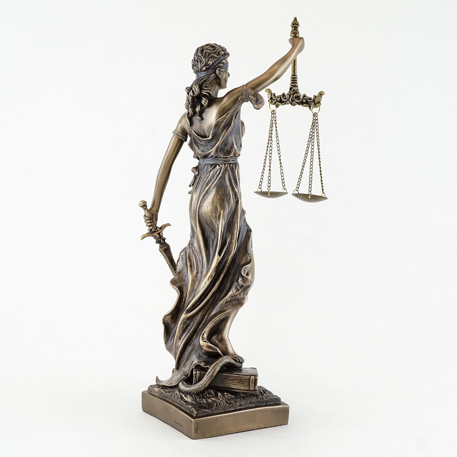 Top Collection Bronze Finish Lady Justice Statue 125 Inch